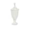 Ceramic Fluted Urn-Shaped Living Room Decorative Jar with Lid